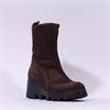 Wonders Toronto Wedge Boot - Brown Suede